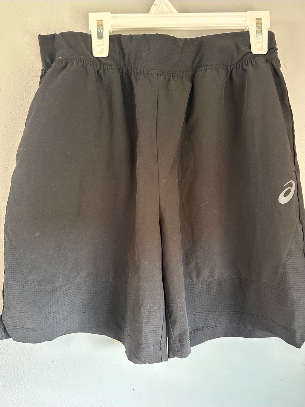 ASICS Black Training Shorts with Logo